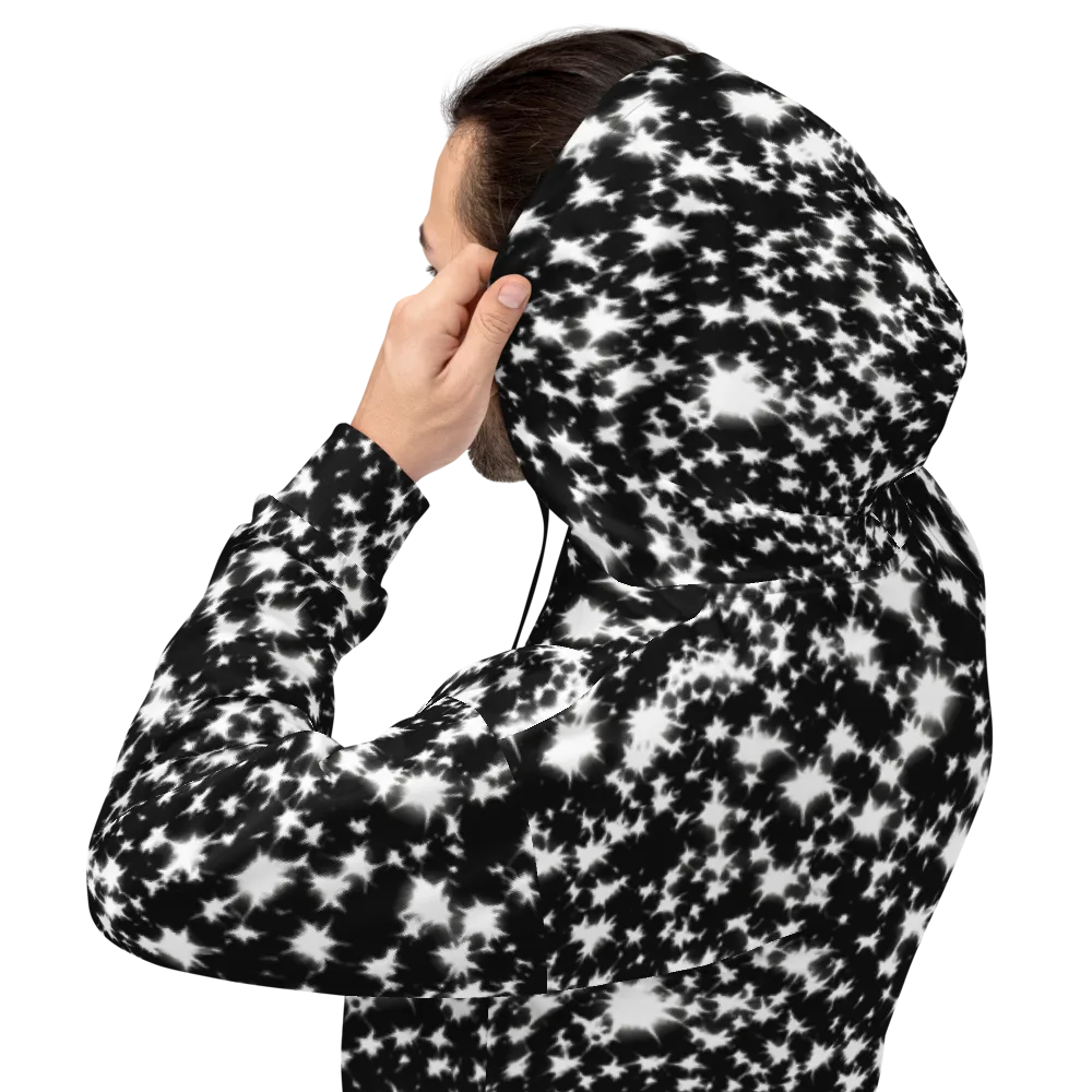 Black Starburst on Hoodie — Back