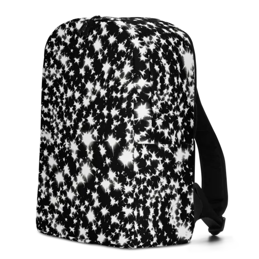 Black Starburst on a Minimalist Backpack