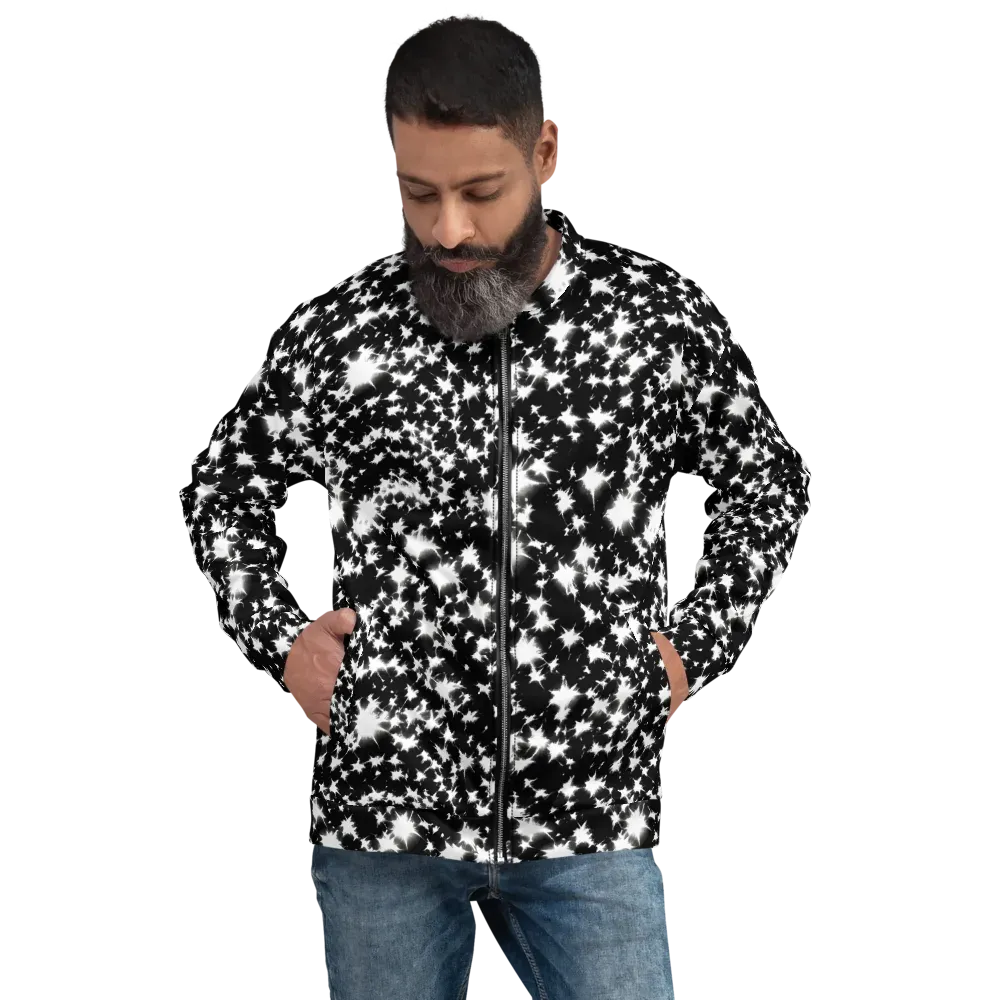 Black Starburst on Bomber Jacket — Front
