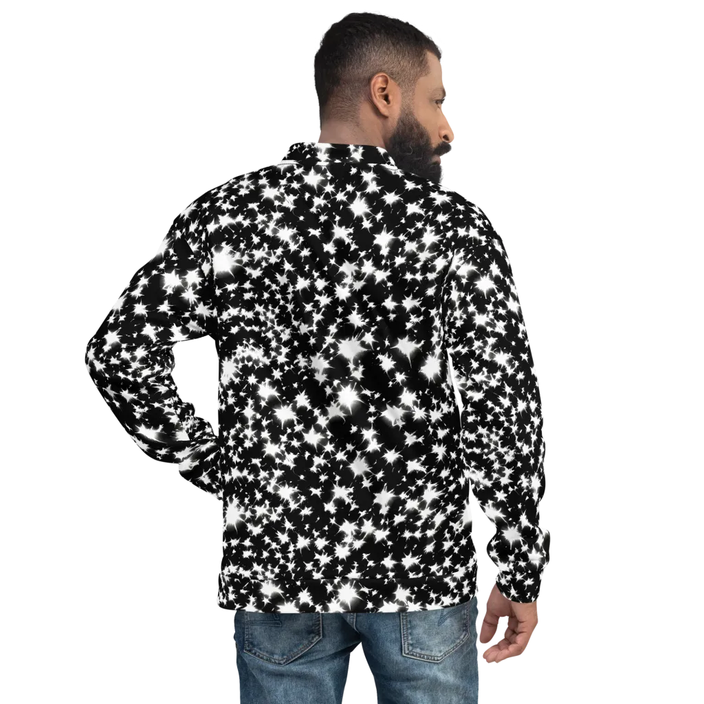 Black Starburst on Bomber Jacket — Back
