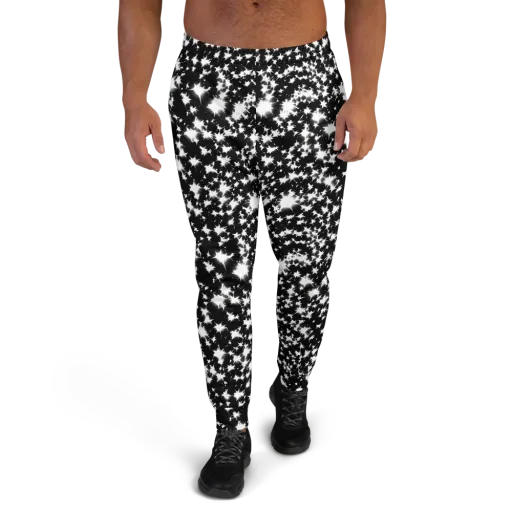 Black Starburst on a Men's Joggers