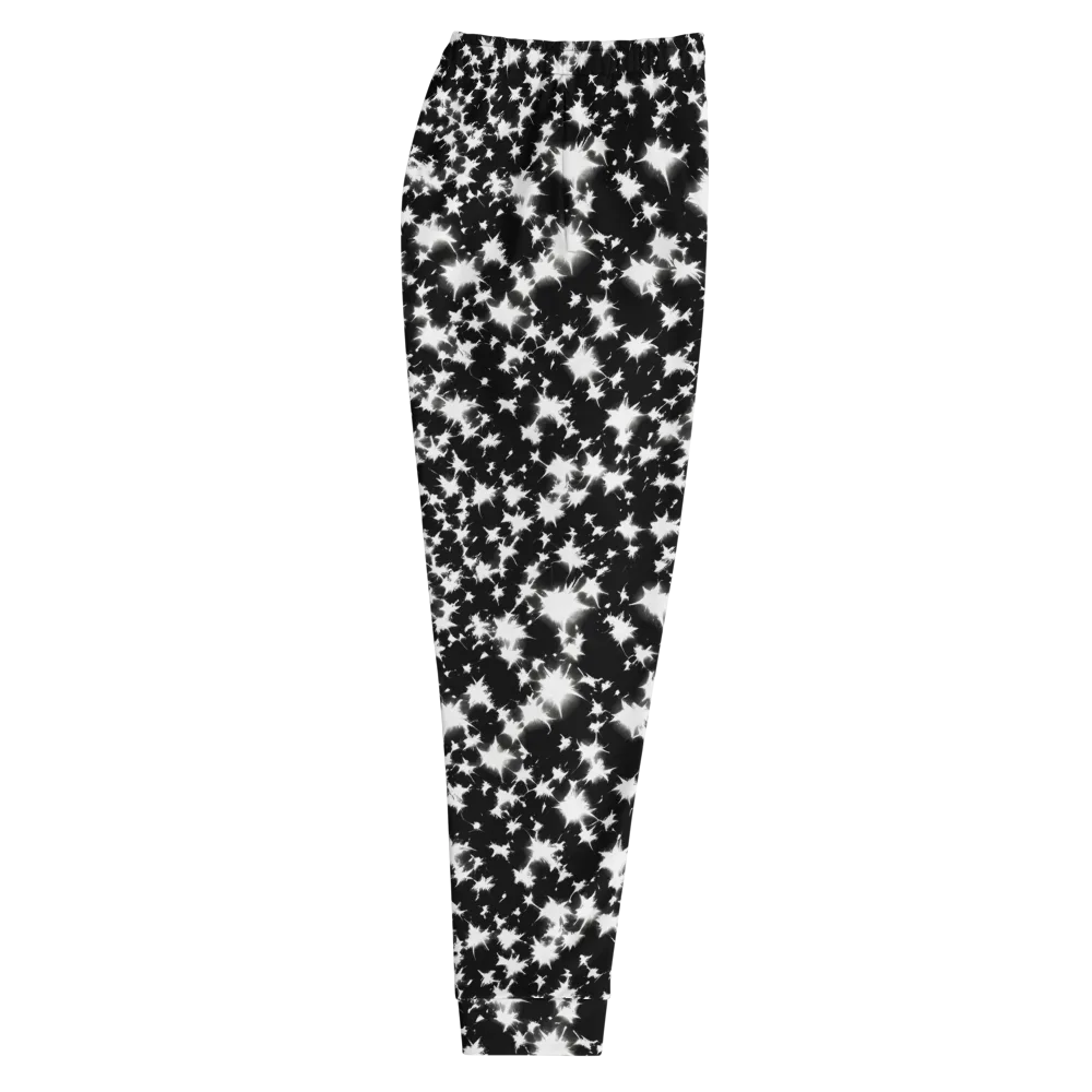 Black Starburst on Men's Joggers — Right