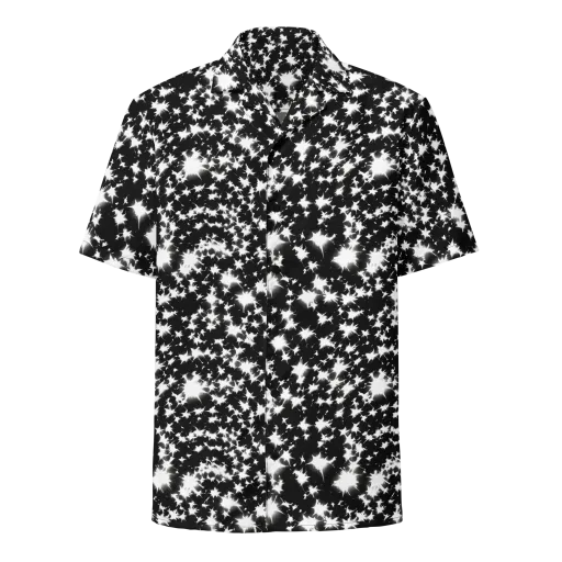 Black Starburst on a Button Shirt
