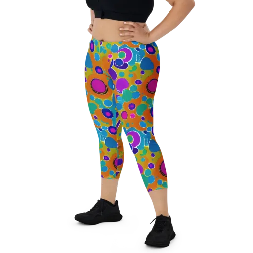 Chromatic Splash on a Capri Leggings