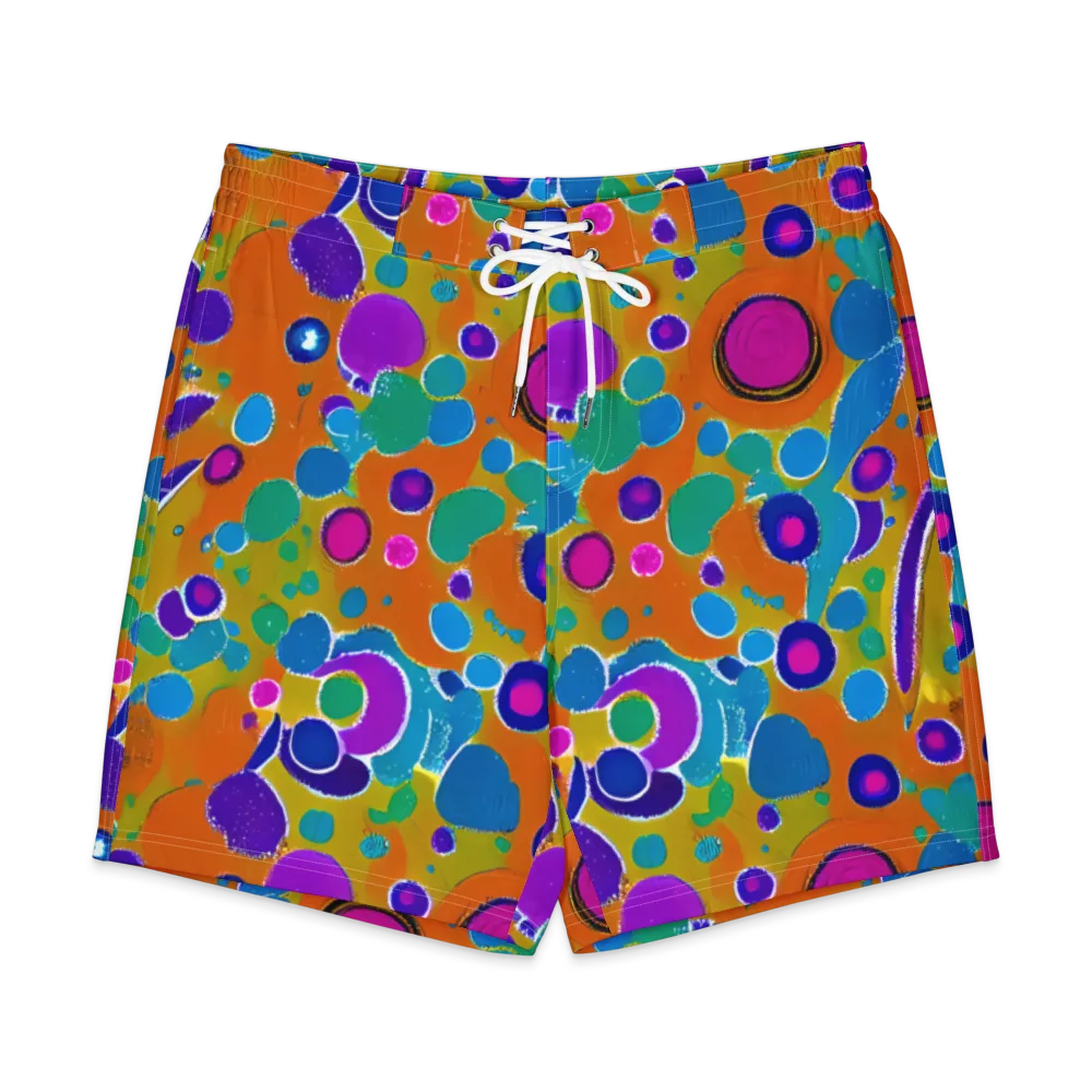 Chromatic Splash on Men's Board Shorts — Front