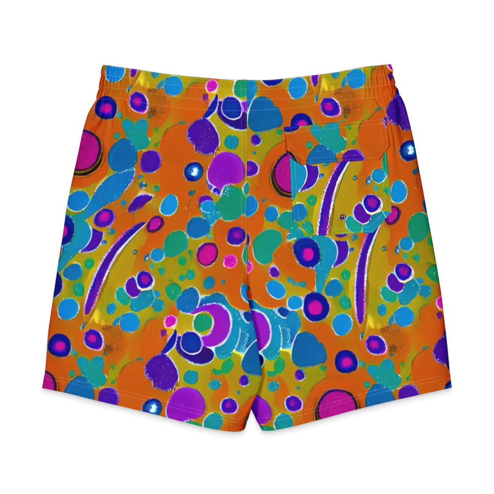 Chromatic Splash on Men's Board Shorts — Back