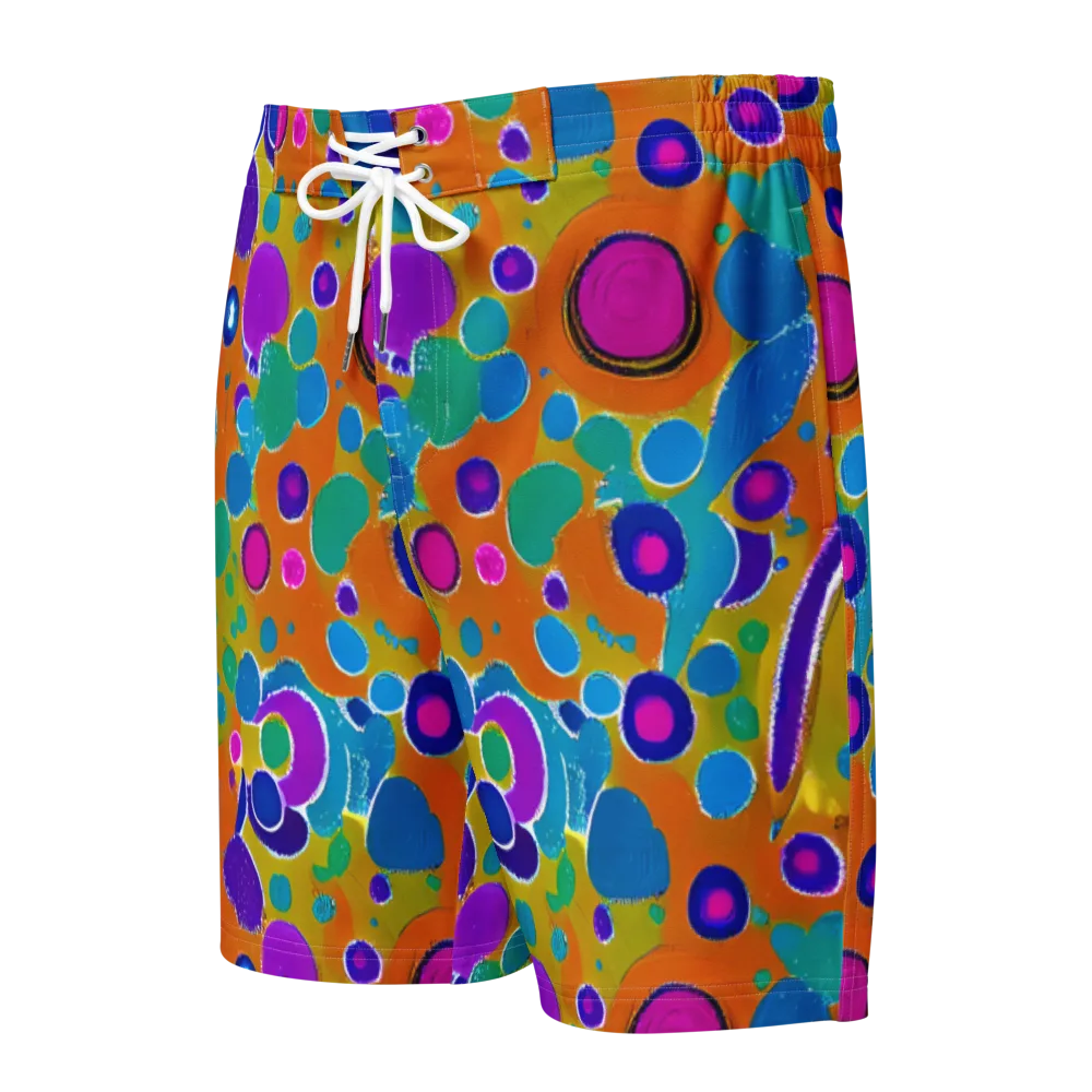 Chromatic Splash on Men's Board Shorts — Front
