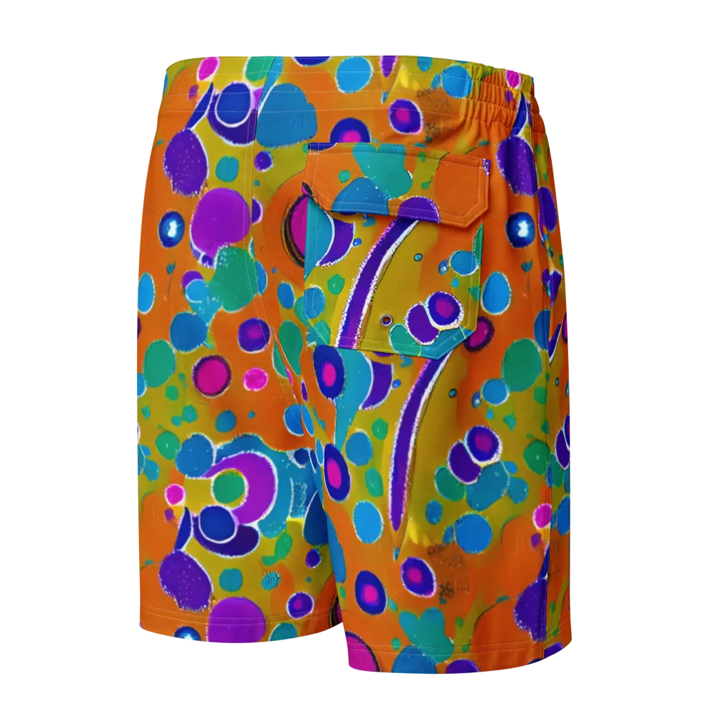 Chromatic Splash on Men's Board Shorts — Back