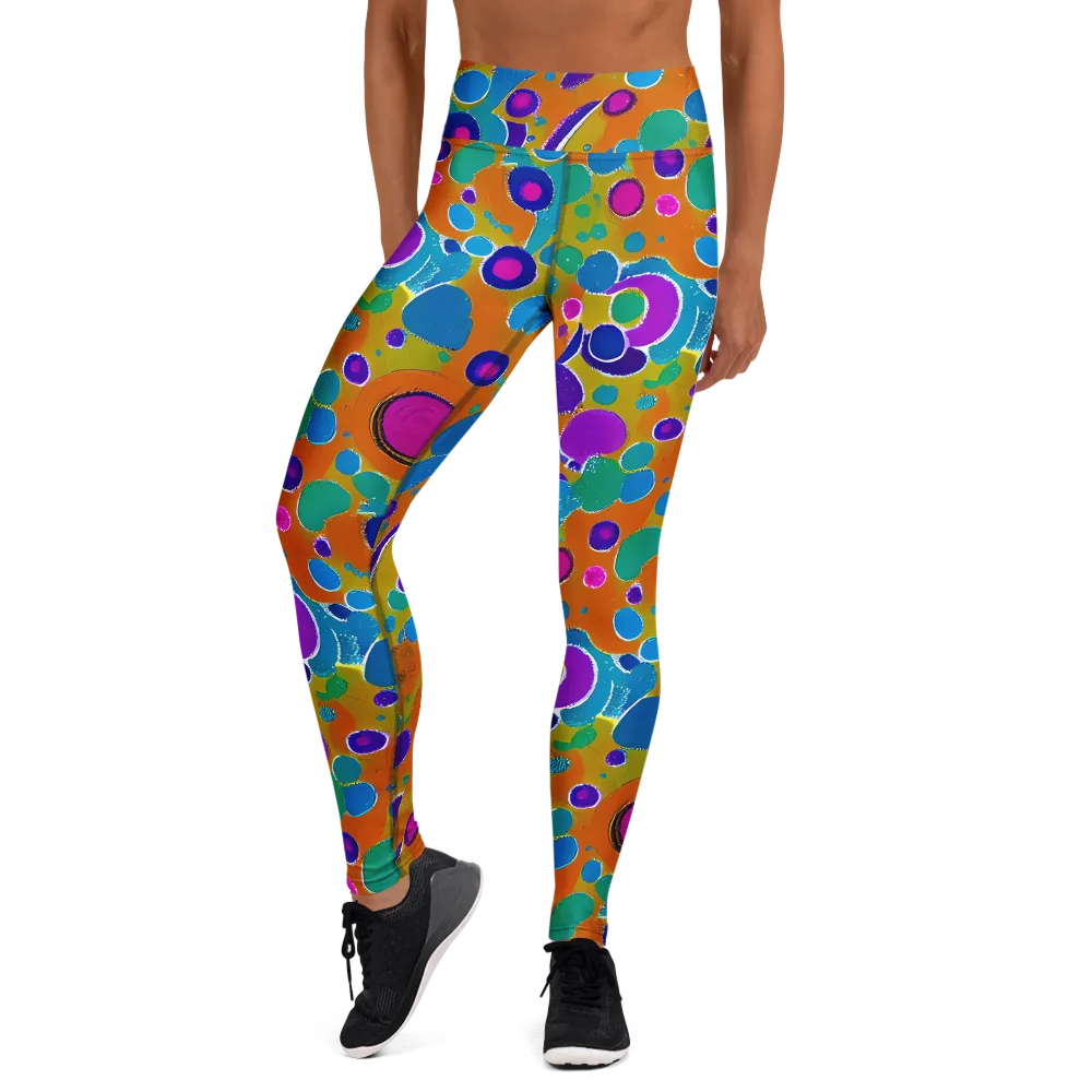 Chromatic Splash on Yoga Leggings — Front