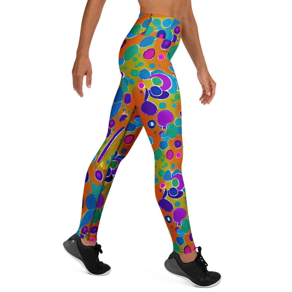 Chromatic Splash on Yoga Leggings — Right