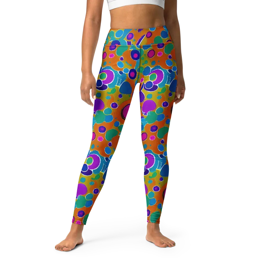 Chromatic Splash on Yoga Leggings — Front