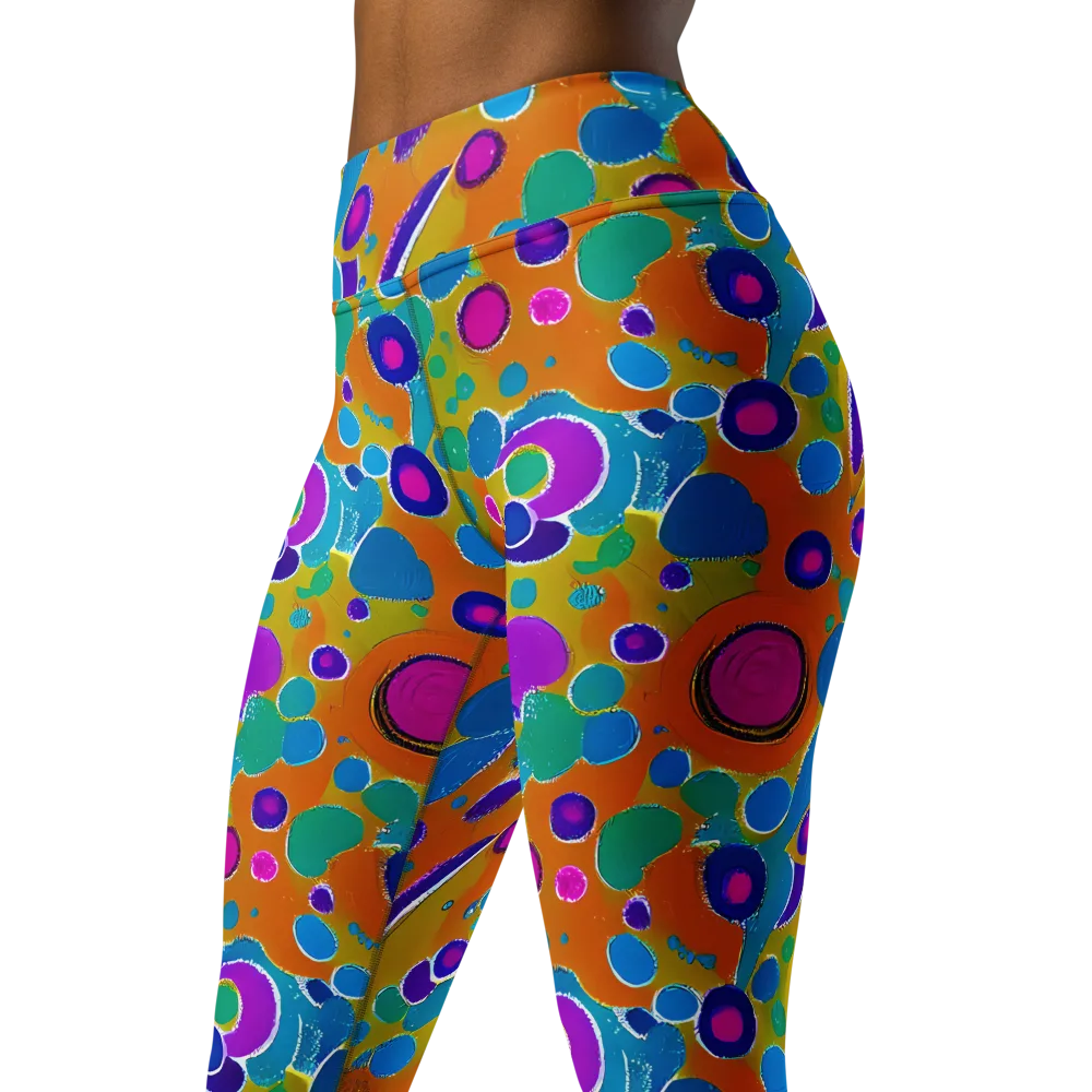 Chromatic Splash on Yoga Leggings — Left Front
