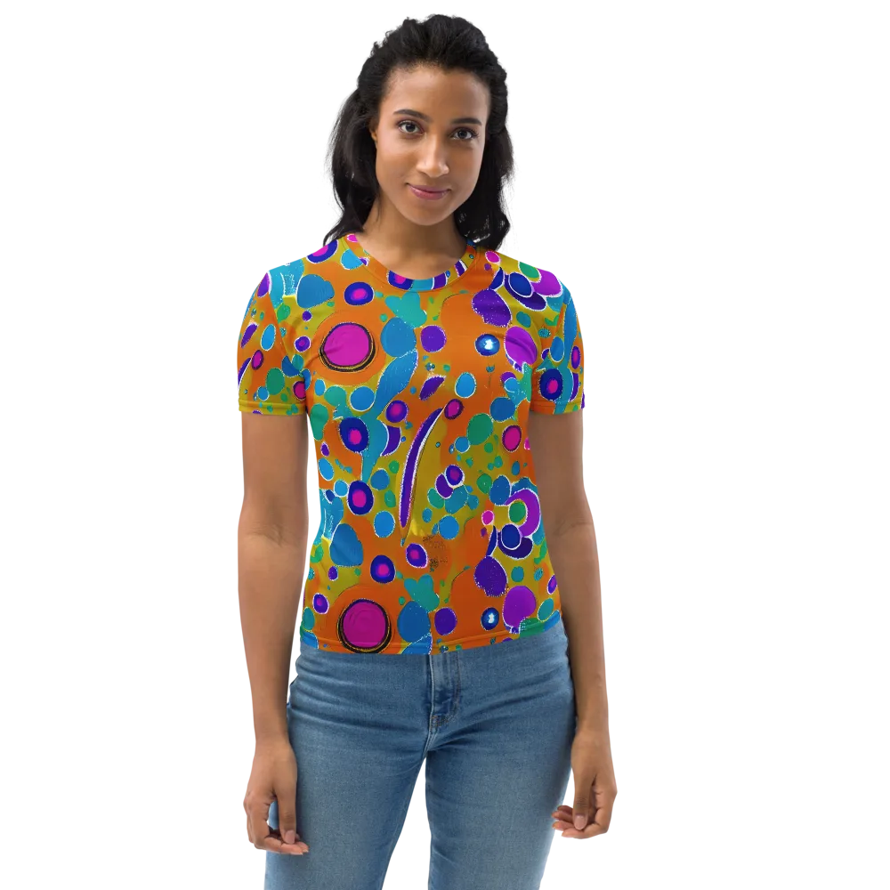 Chromatic Splash on Women's Crew Neck T-Shirt — Front