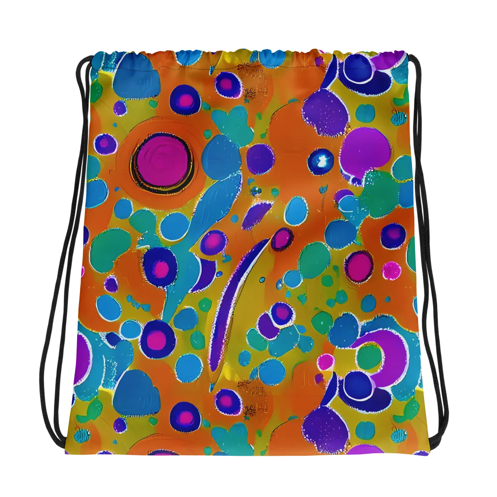 Chromatic Splash on Drawstring Bag — Photo