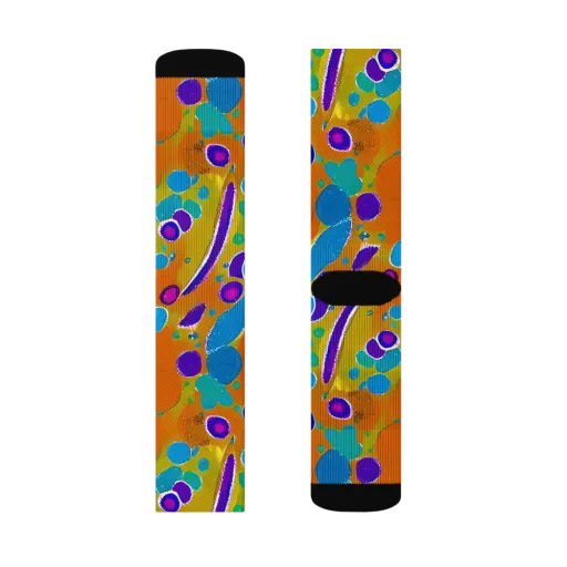 Chromatic Splash on a Socks