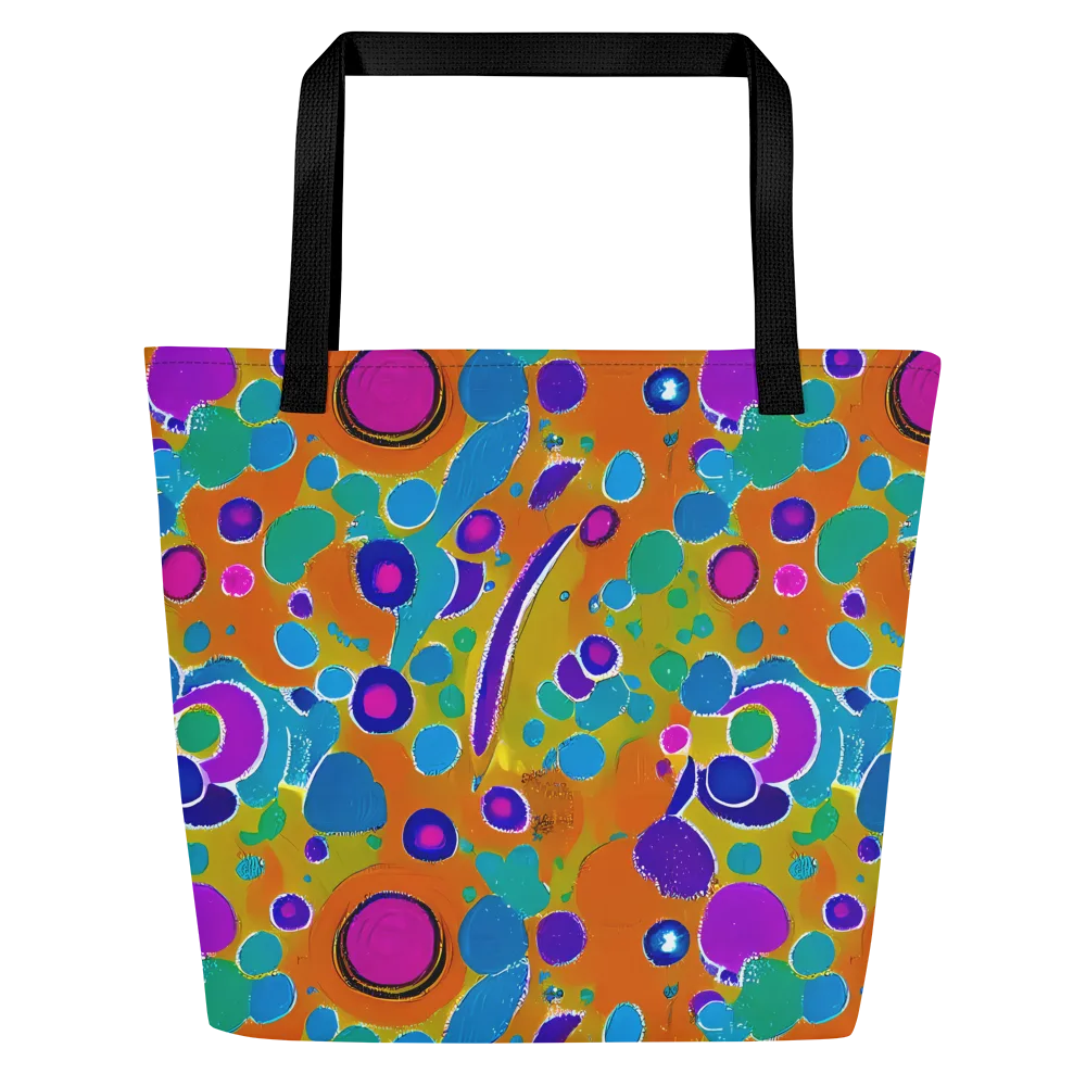 Chromatic Splash on Large Tote Bag W/ Pocket — Front