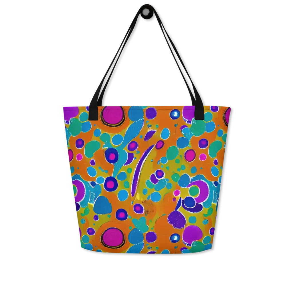 Chromatic Splash on Large Tote Bag W/ Pocket — Front