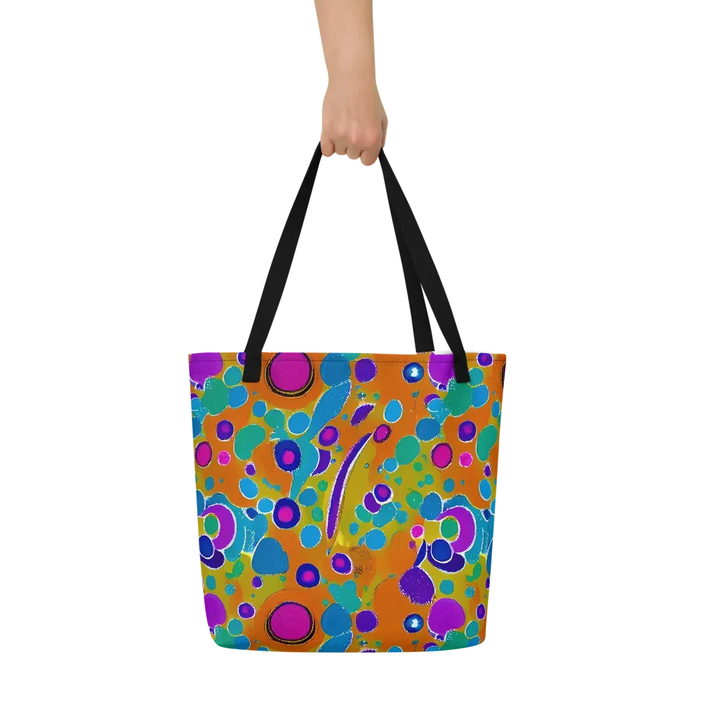Chromatic Splash on Large Tote Bag W/ Pocket — Front