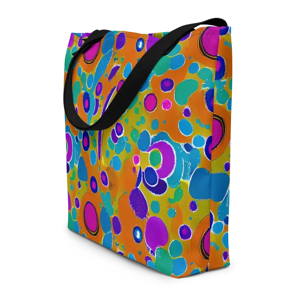 Chromatic Splash on Large Tote Bag W/ Pocket — Front