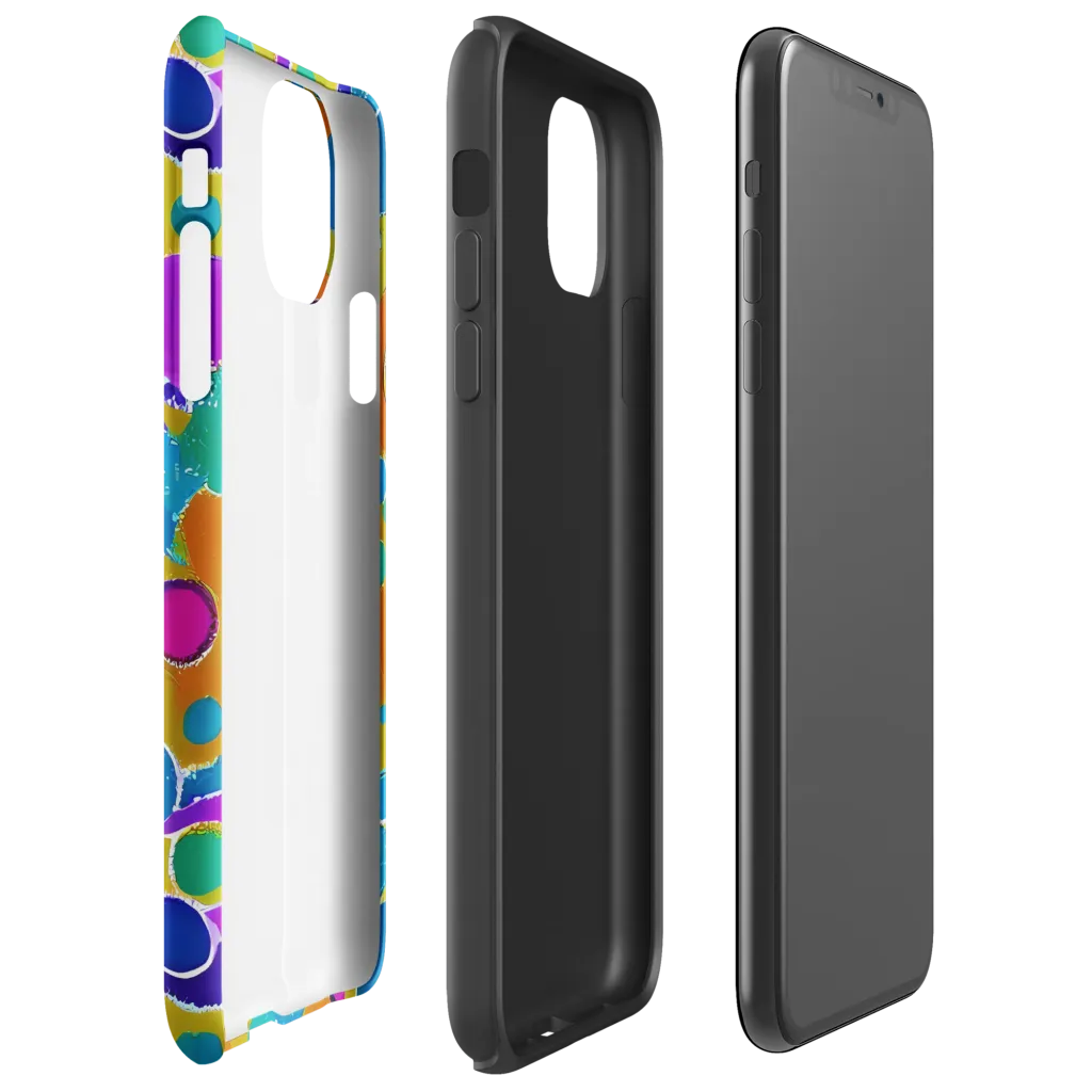 Chromatic Splash on Tough Case for iPhone® — Right