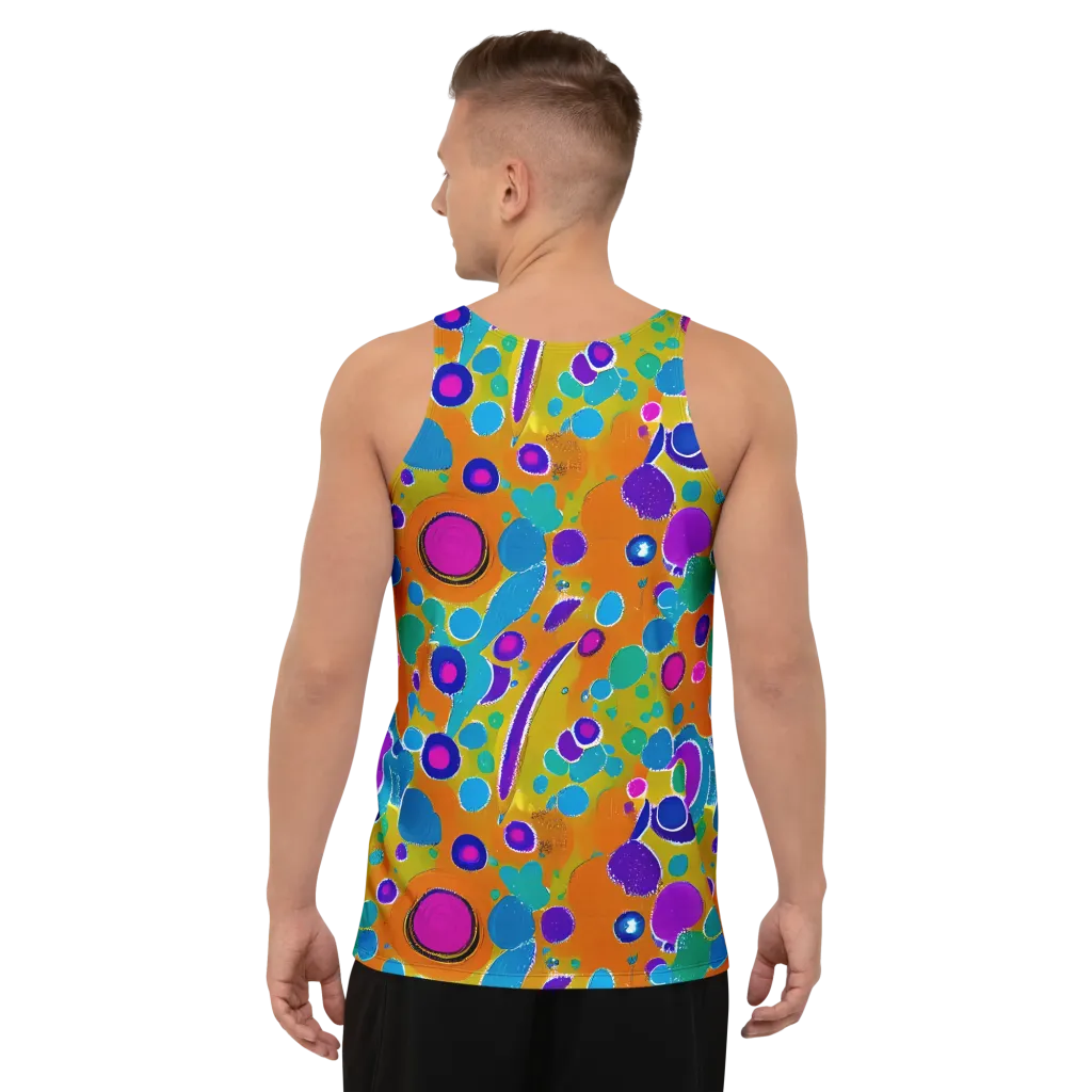 Chromatic Splash on Men's Tank Top — Back
