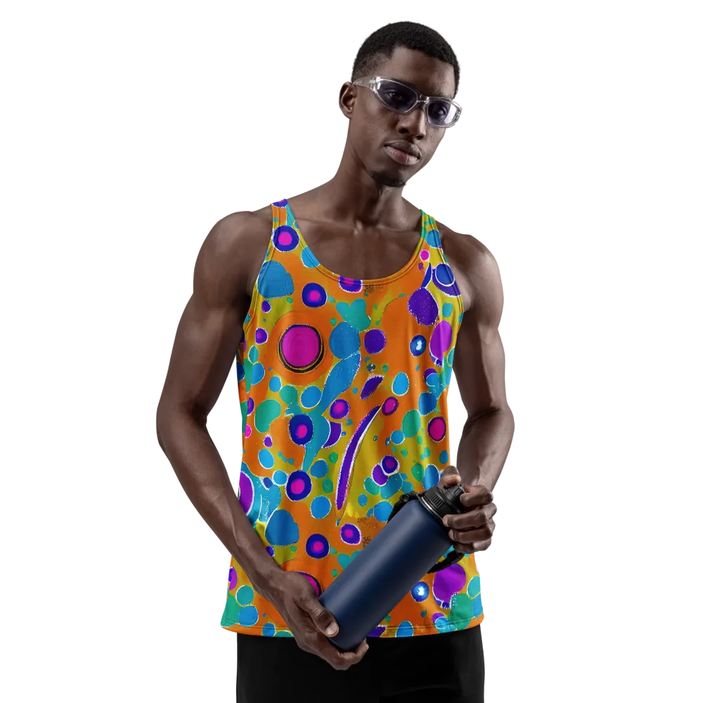Chromatic Splash on Men's Tank Top — Front
