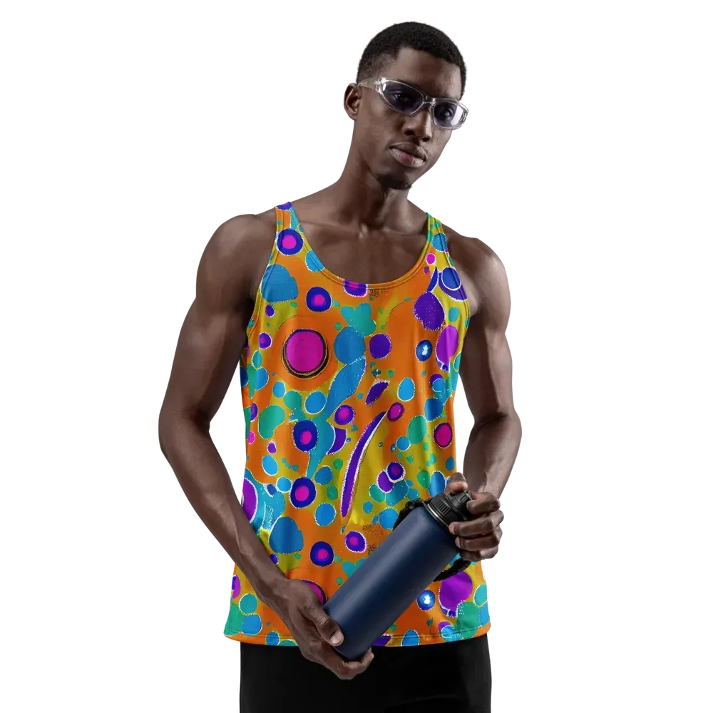Chromatic Splash on Men's Tank Top — Front