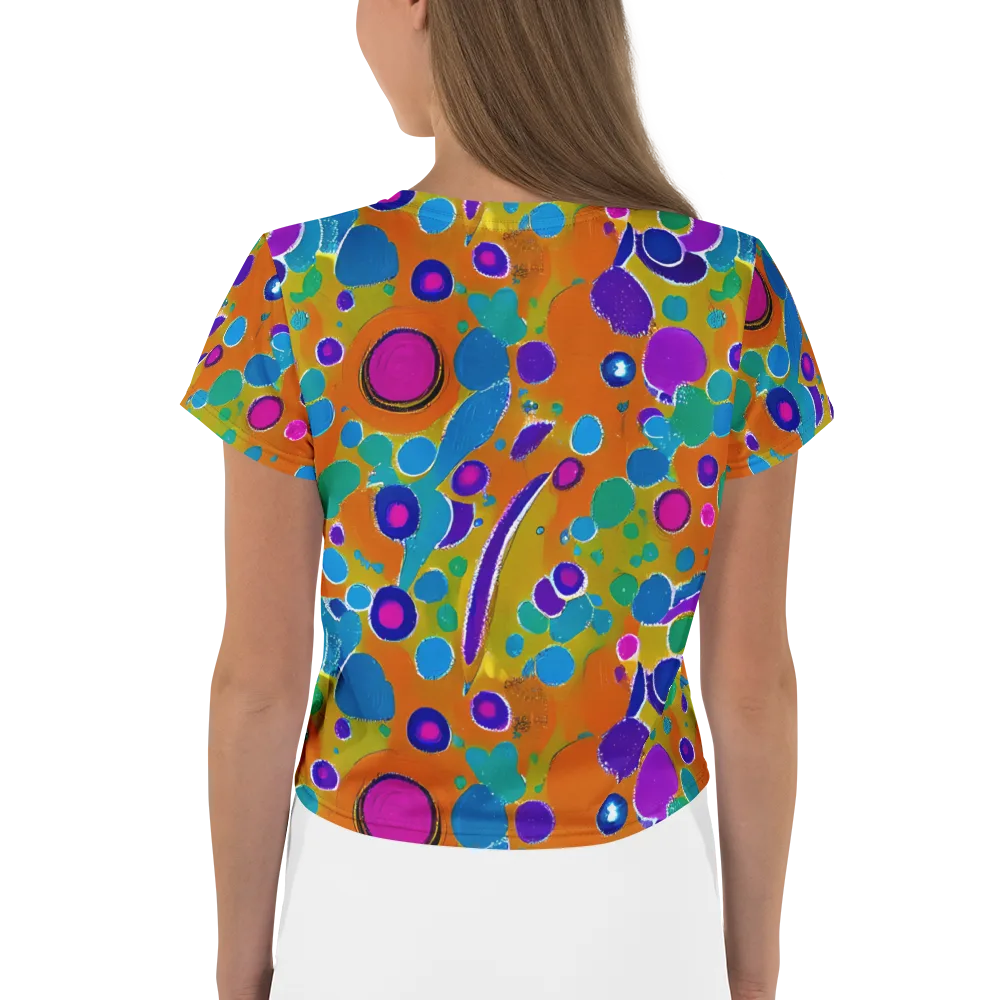 Chromatic Splash on Crop Tee — Back