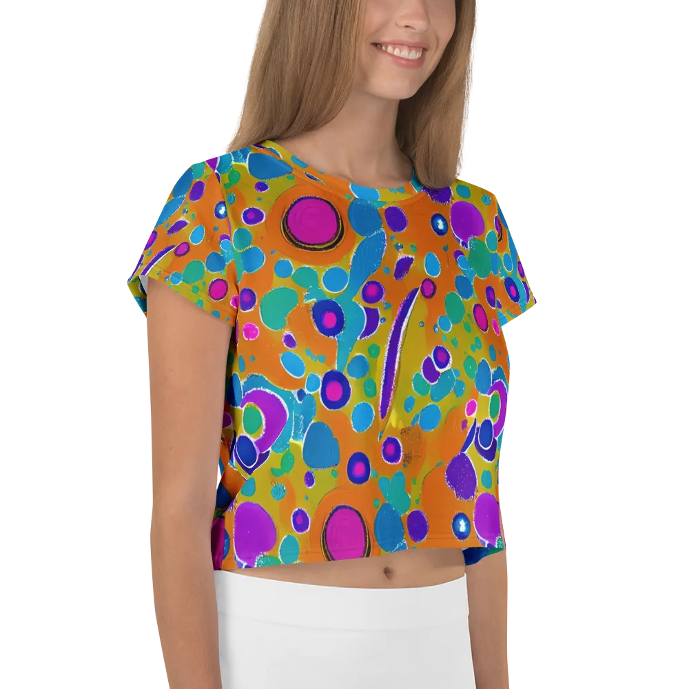 Chromatic Splash on Crop Tee — Right