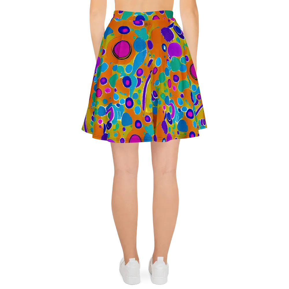 Chromatic Splash on Skater Skirt — Back