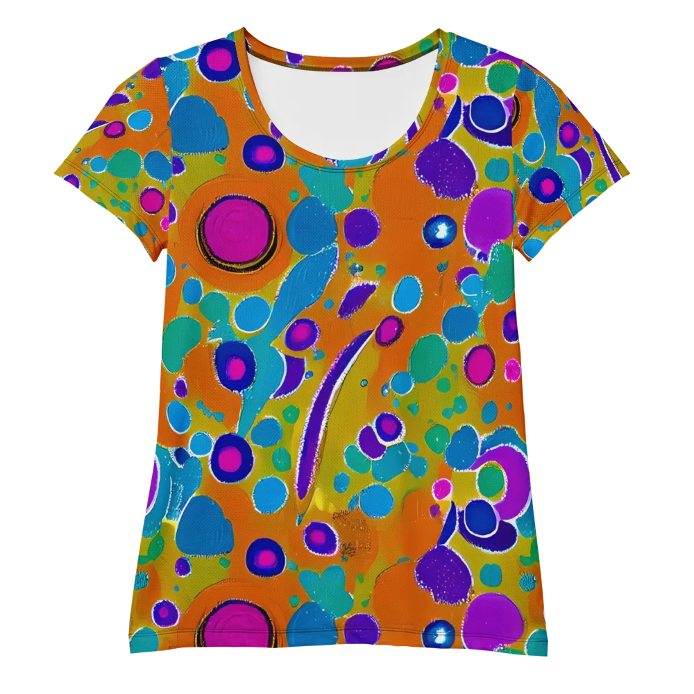 Chromatic Splash on Women's Athletic T-Shirt — Front