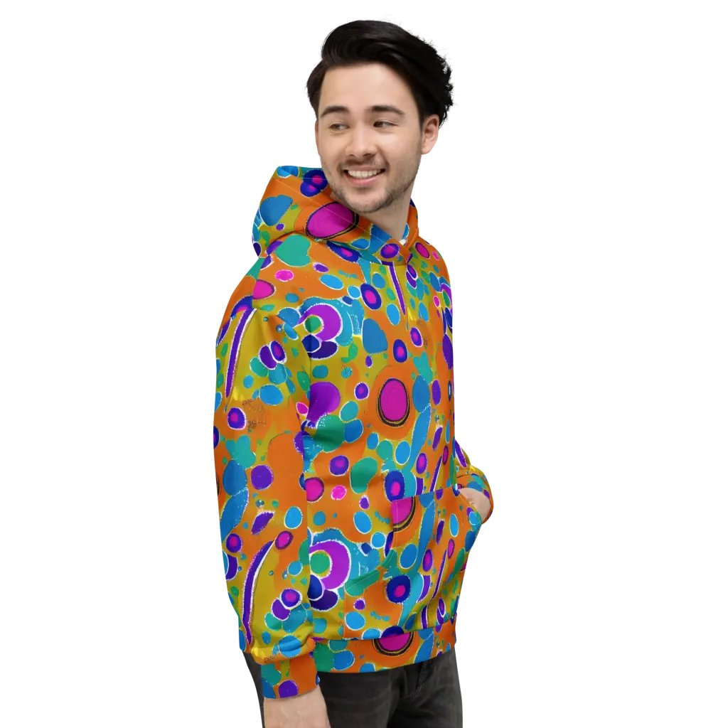 Chromatic Splash on Hoodie — Right