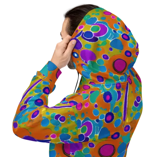 Chromatic Splash on a Hoodie