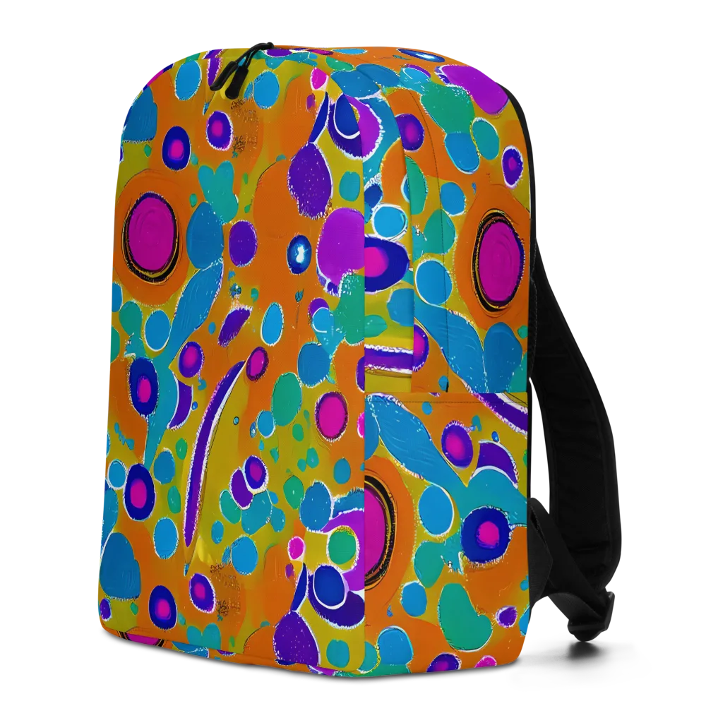 Chromatic Splash on Minimalist Backpack — Left