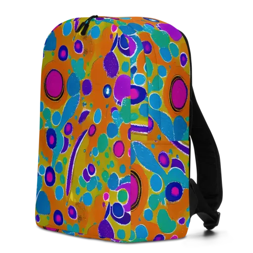 Chromatic Splash on a Minimalist Backpack