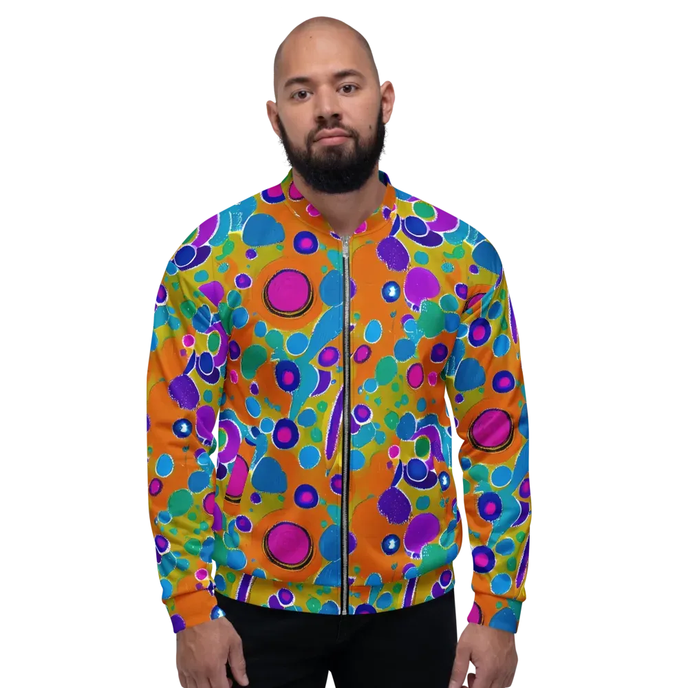Chromatic Splash on Bomber Jacket — Front