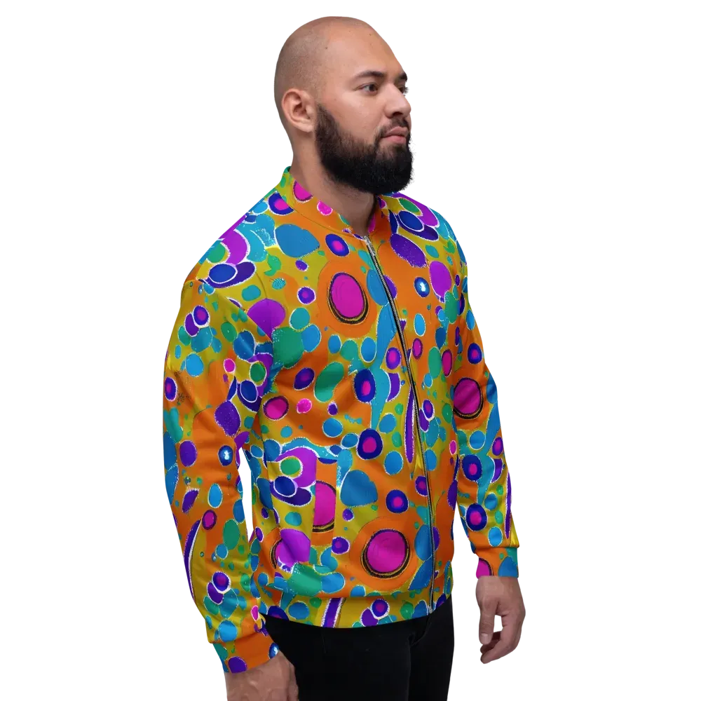 Chromatic Splash on Bomber Jacket — Right
