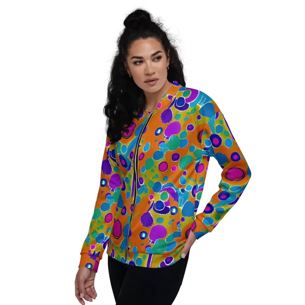 Chromatic Splash on Bomber Jacket — Left
