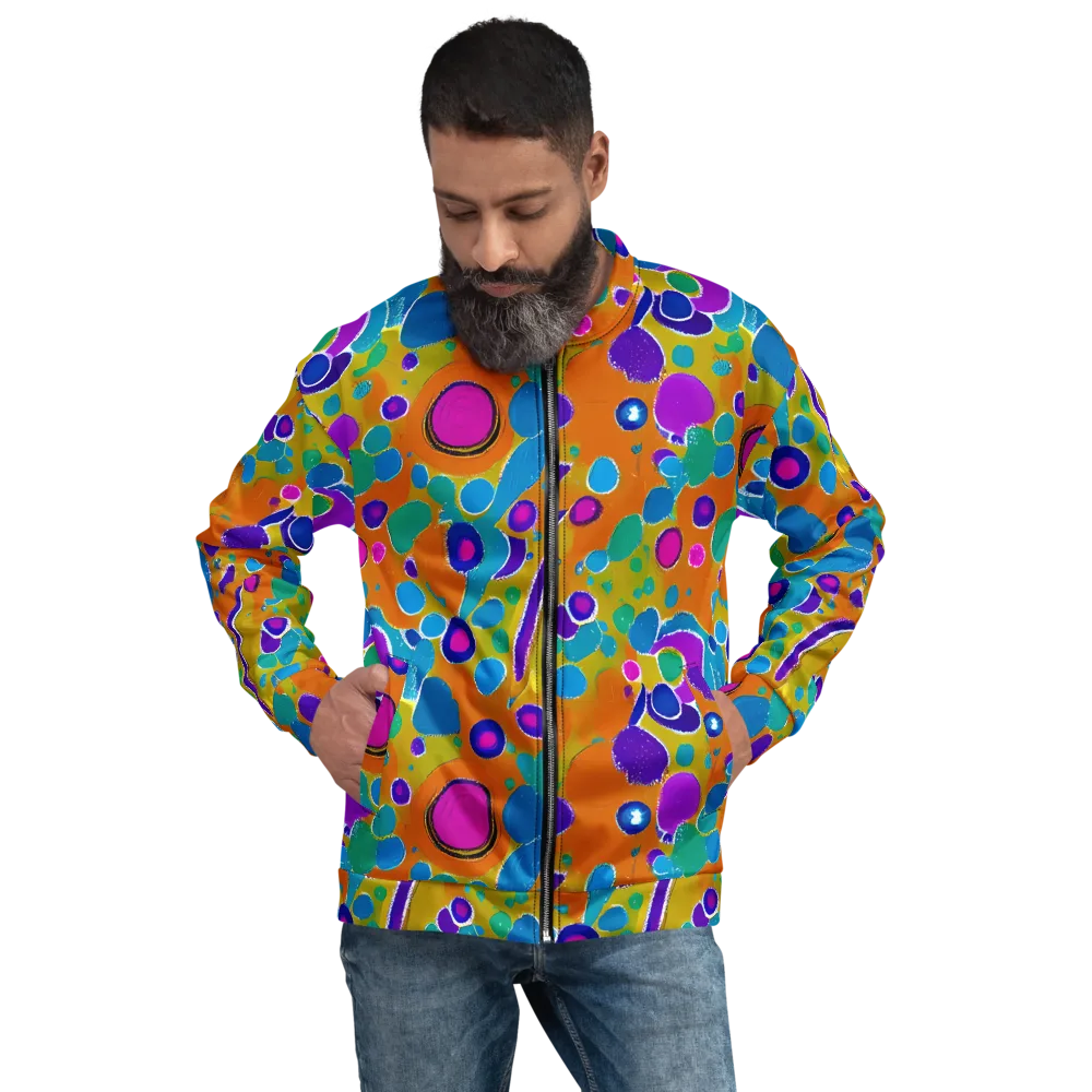 Chromatic Splash on Bomber Jacket — Front