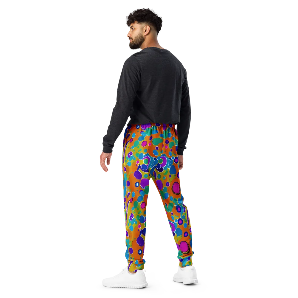 Chromatic Splash on Men's Joggers — Back