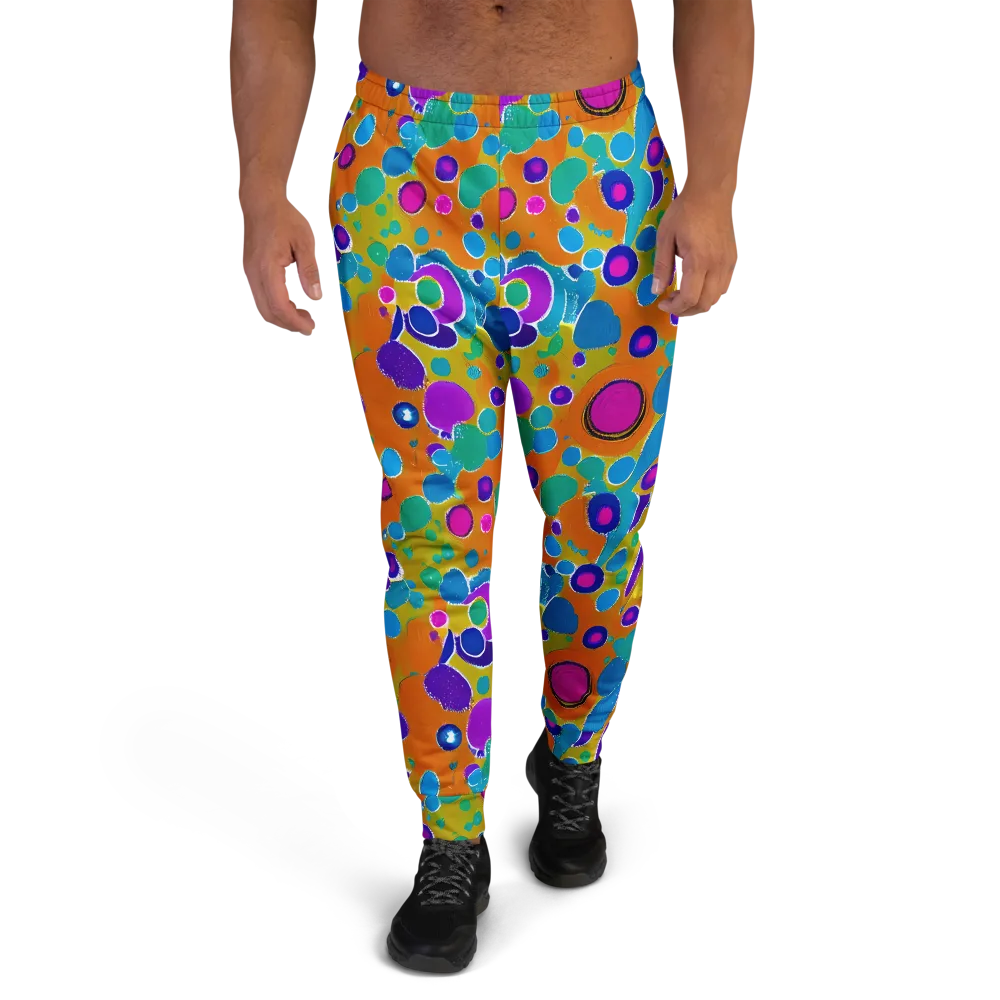 Chromatic Splash on Men's Joggers — Front