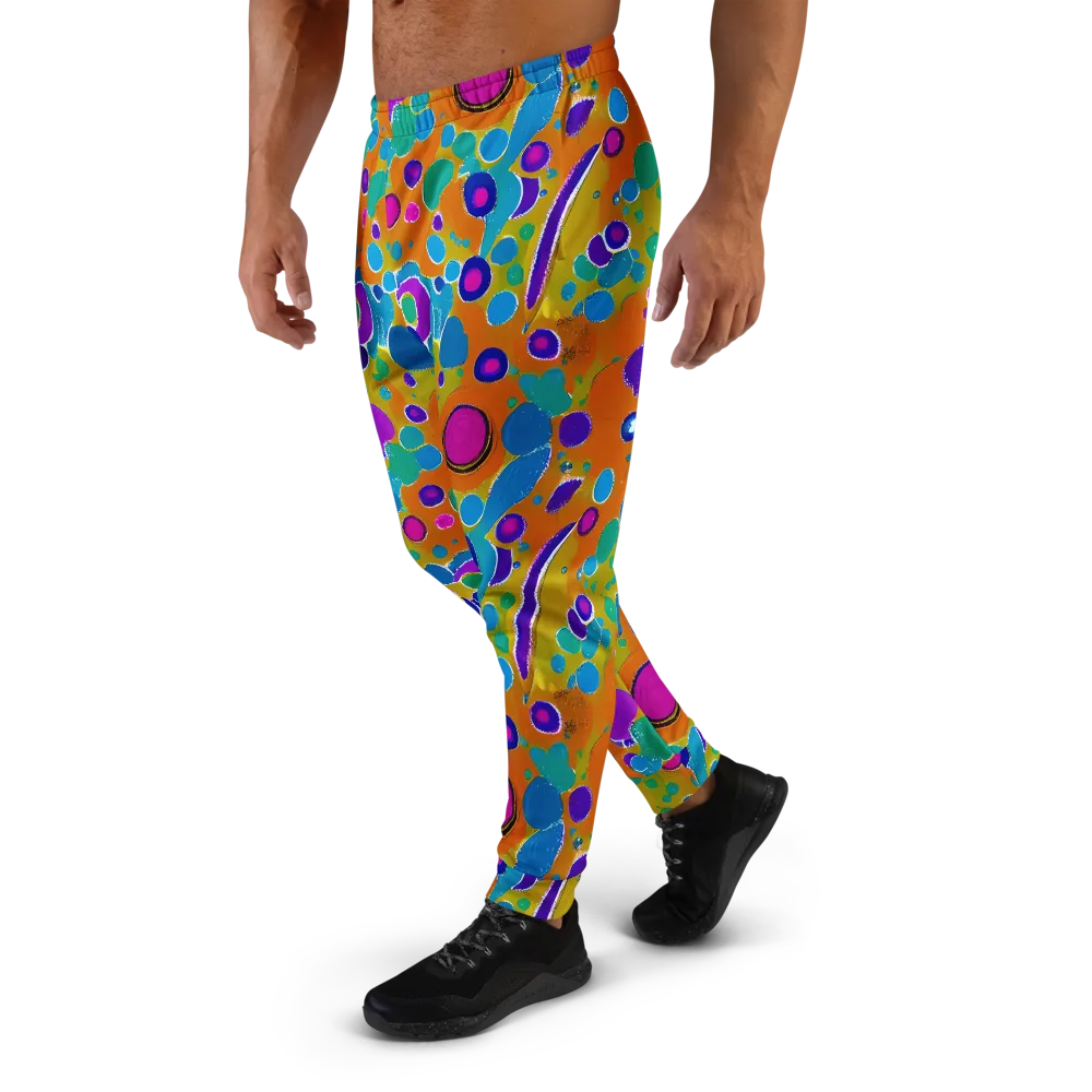 Chromatic Splash on Men's Joggers — Left