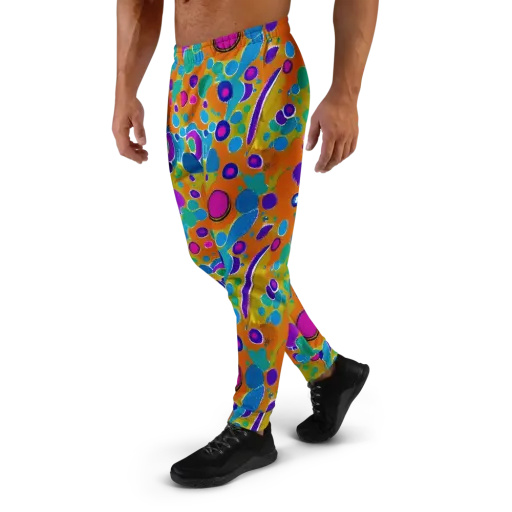 Chromatic Splash on a Men's Joggers