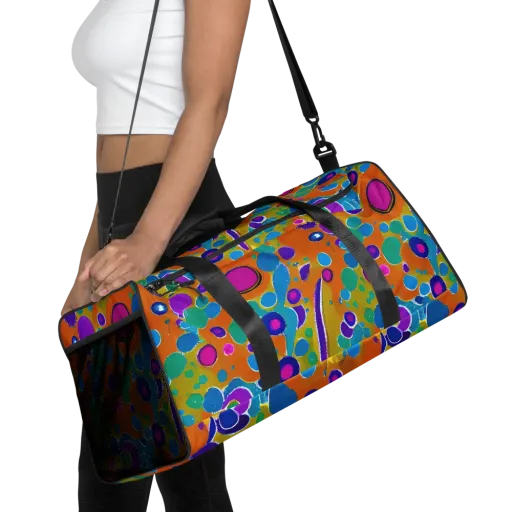 Chromatic Splash on a Duffle Bag