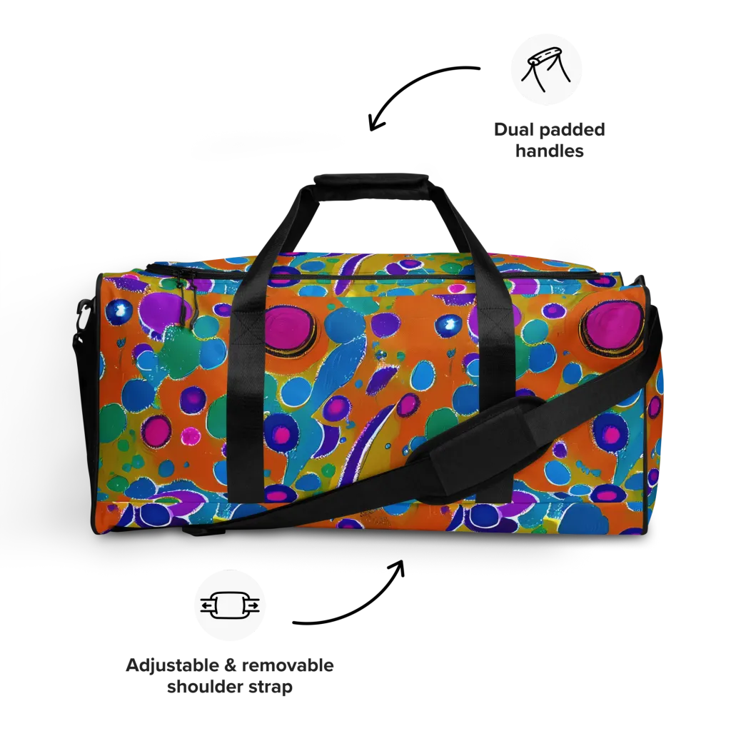 Chromatic Splash on Duffle Bag — Front