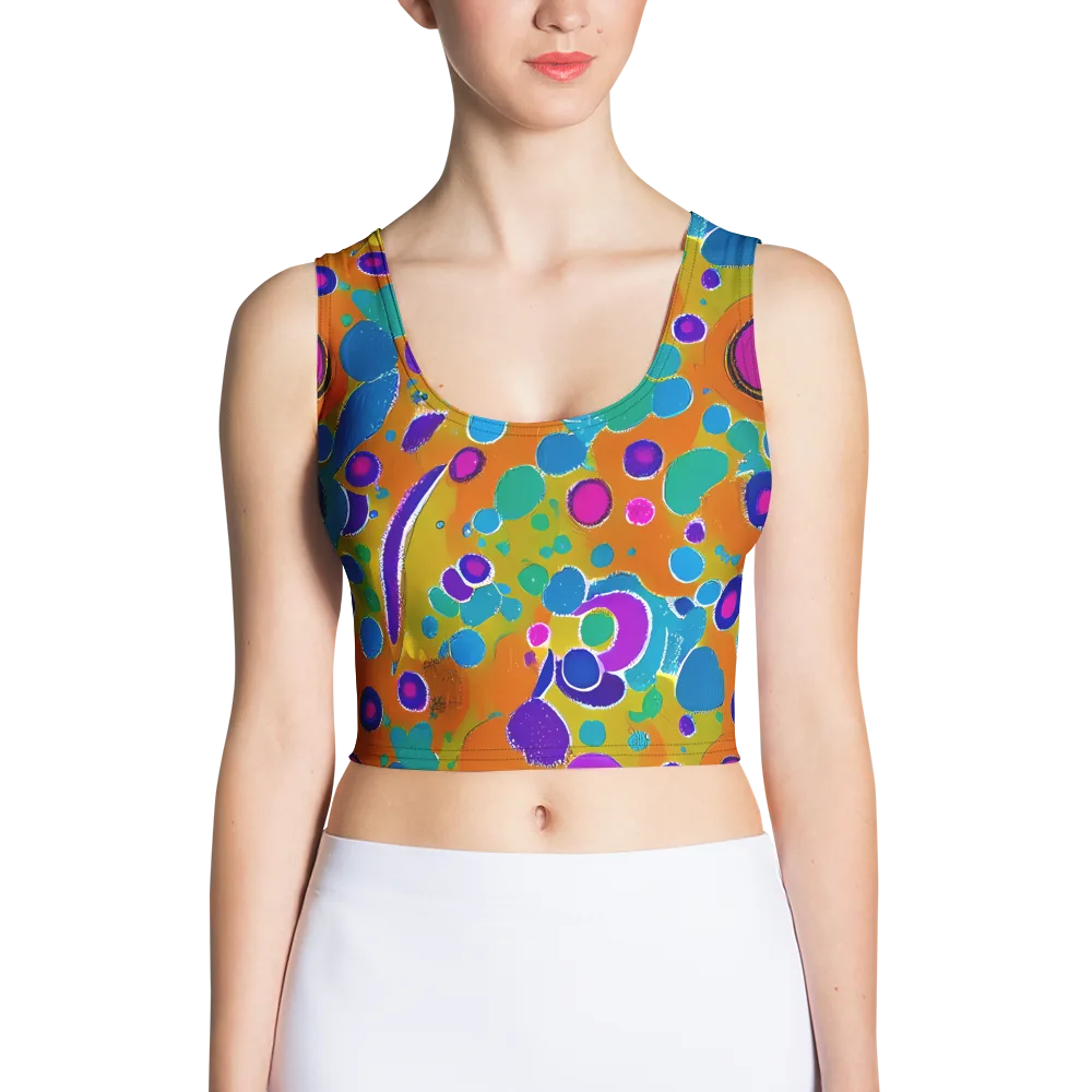 Chromatic Splash on Crop Top — Front