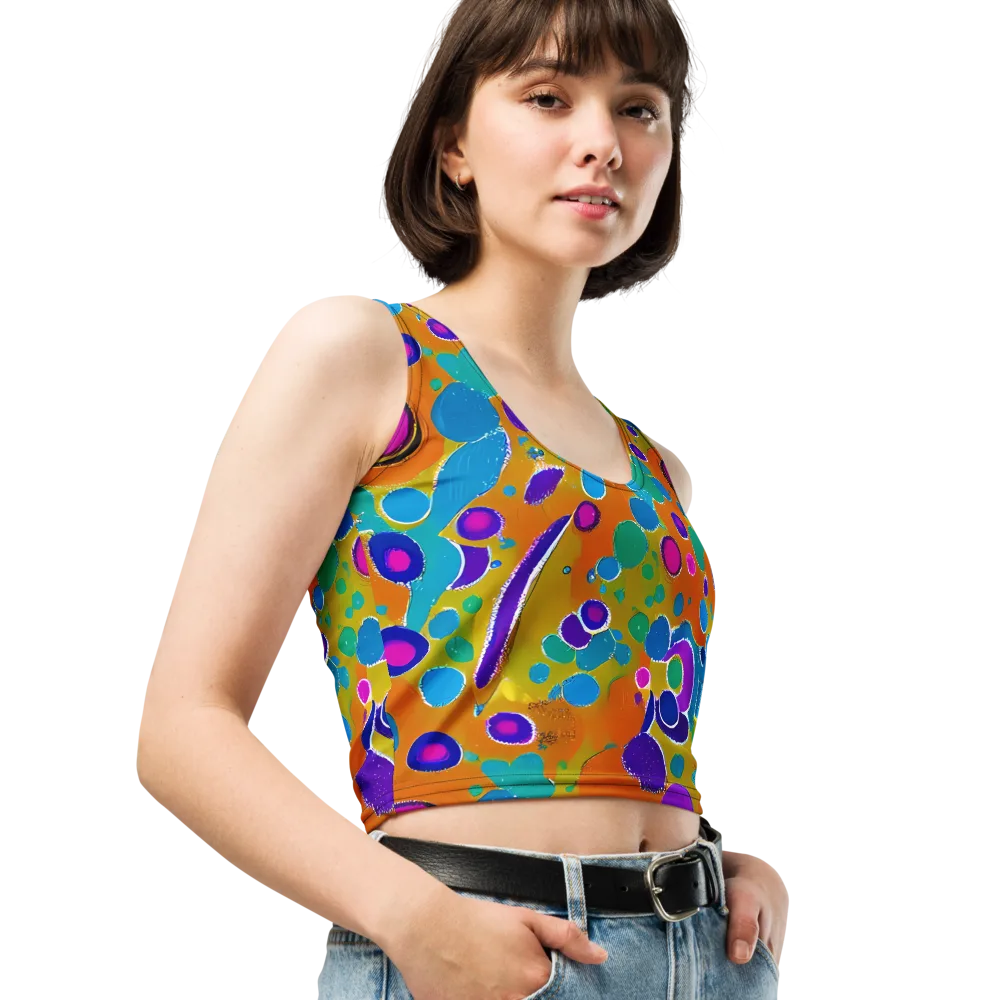 Chromatic Splash on Crop Top — Right Front