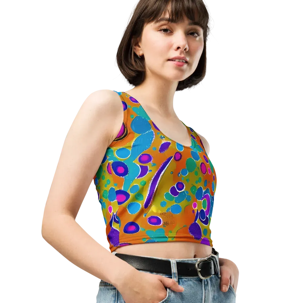Chromatic Splash on Crop Top — Right Front