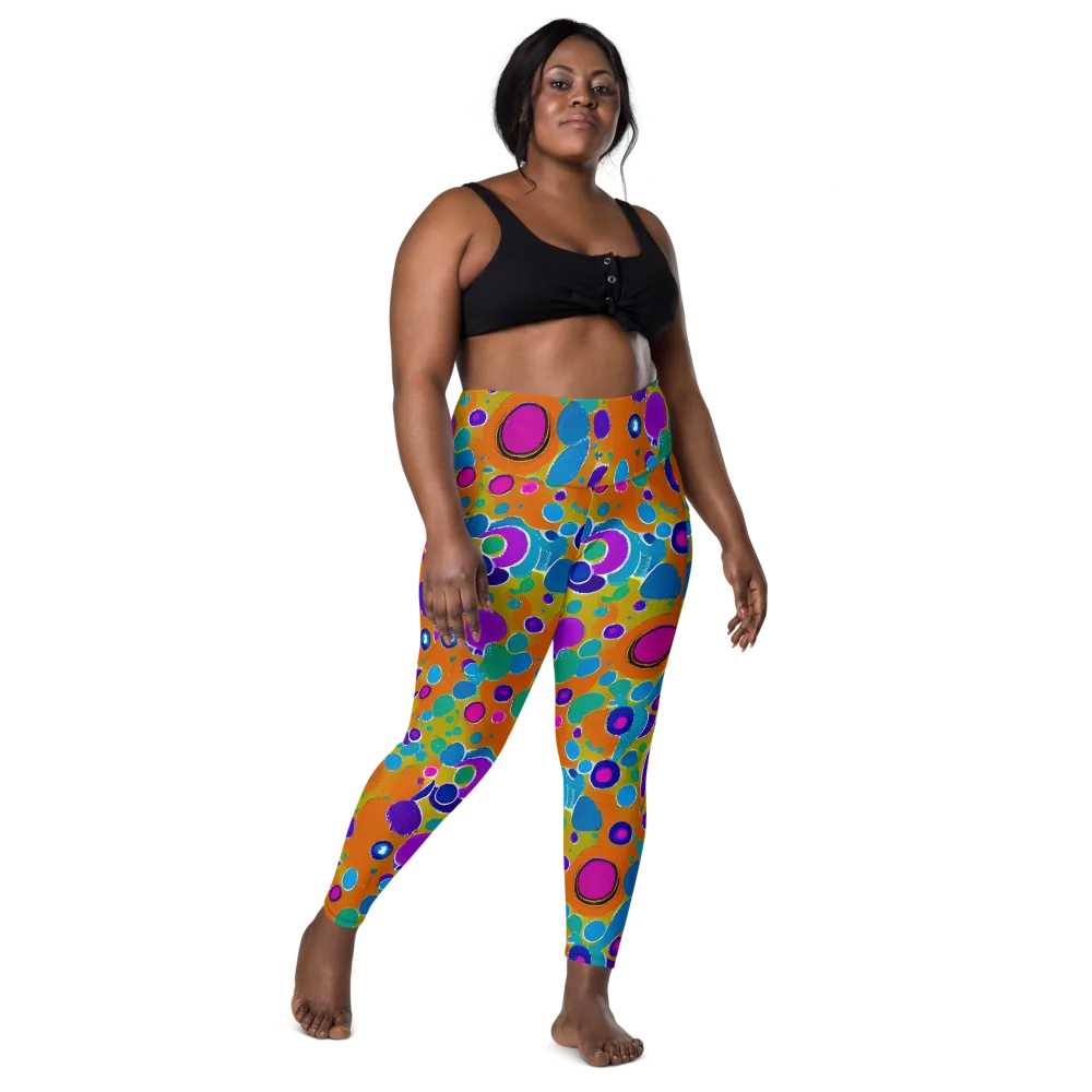 Chromatic Splash on Leggings with Pockets — Front
