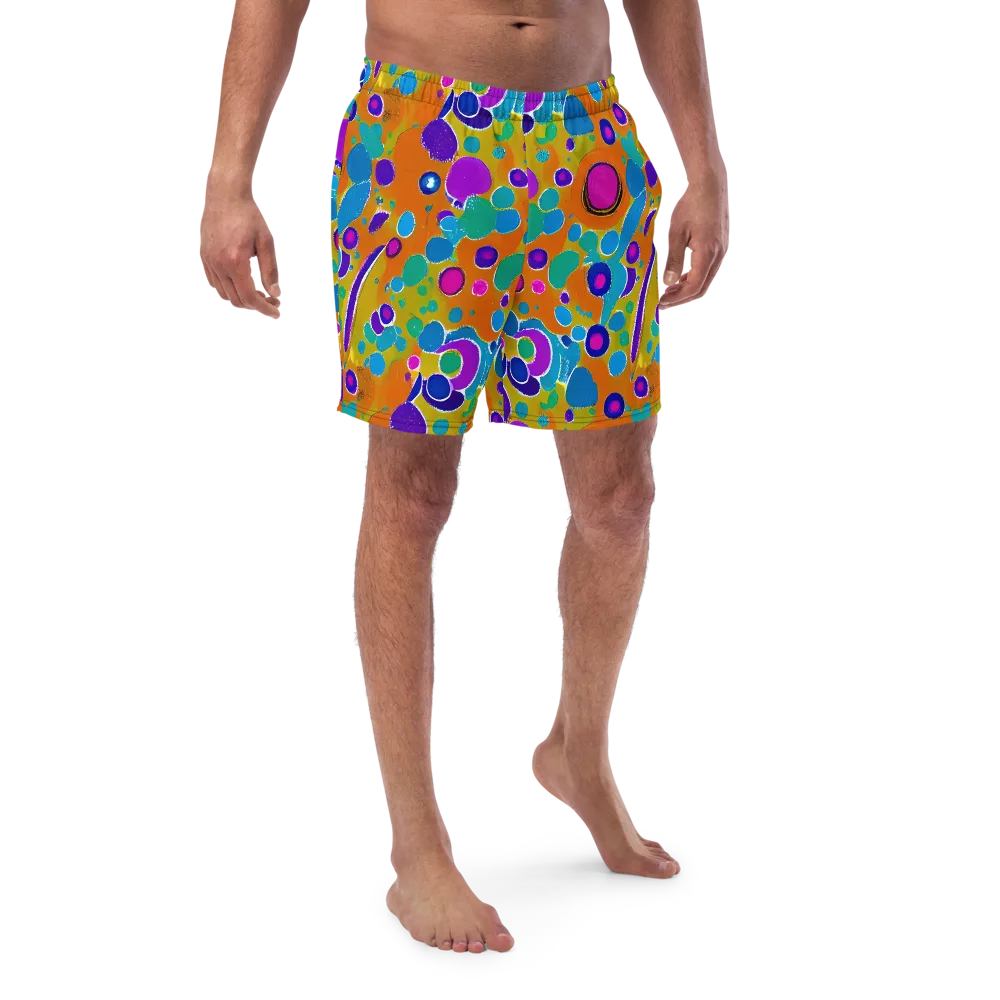 Chromatic Splash on Swim Trunks — Front